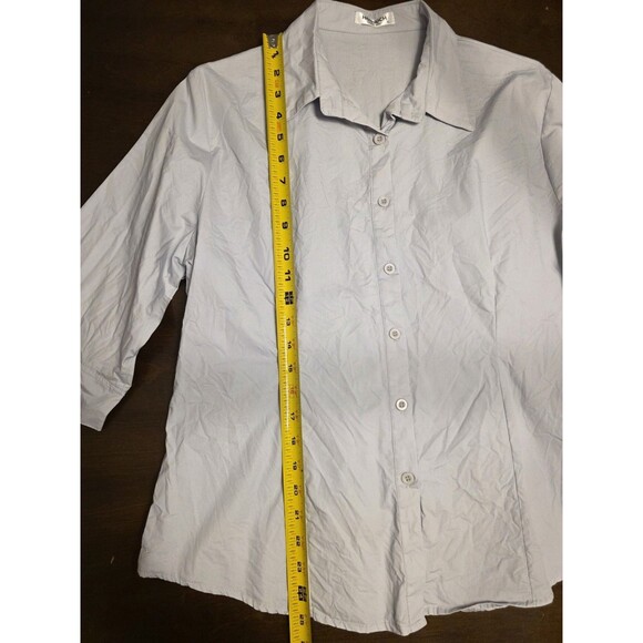 Hotouch Women Gray Button Down Shirt Long Sleeve V Neck Size XL - Picture 6 of 8